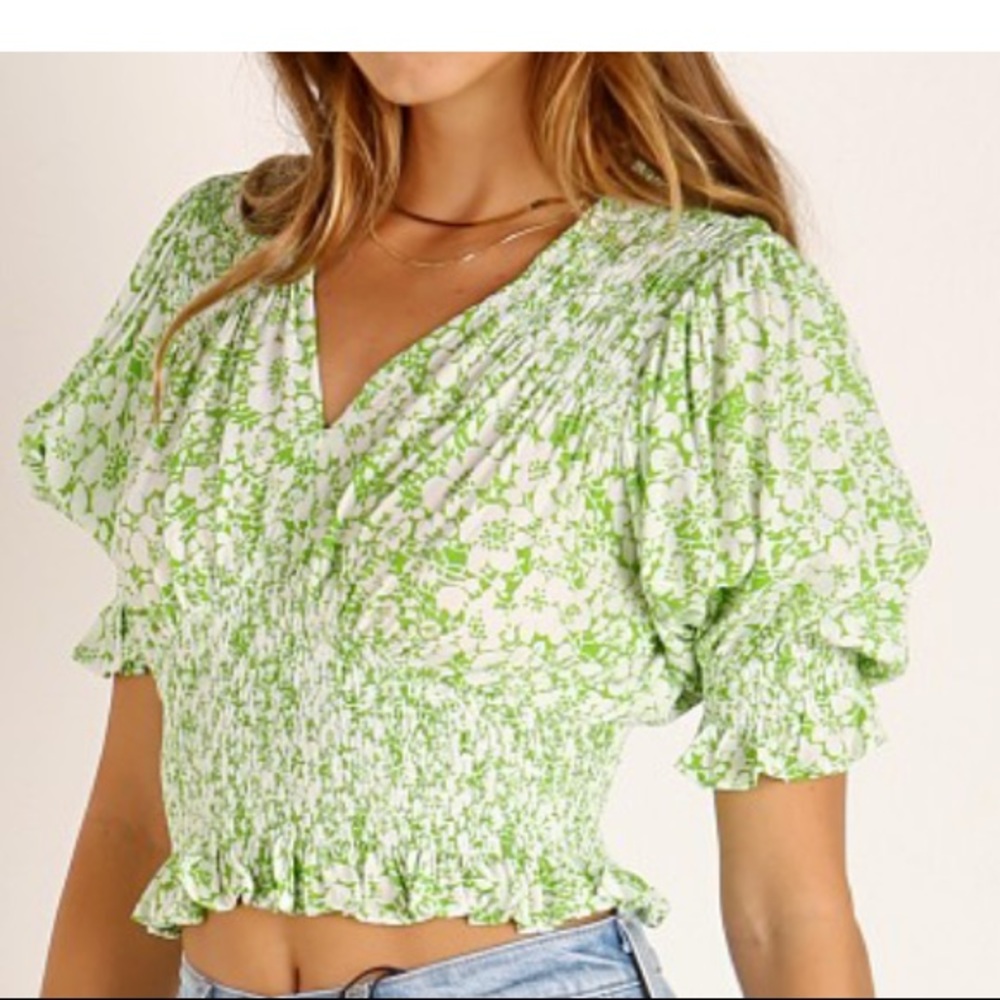 Lini Top Freja Floral Print NWT